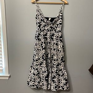 NWT J.Crew front tie midi dress size 4